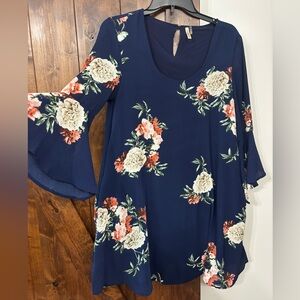 Floral Bell Sleeve Dress